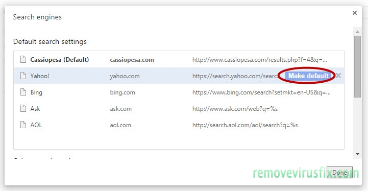 change-chrome-search-engine