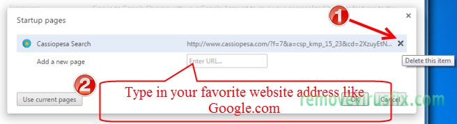 set-chrome-startup-page